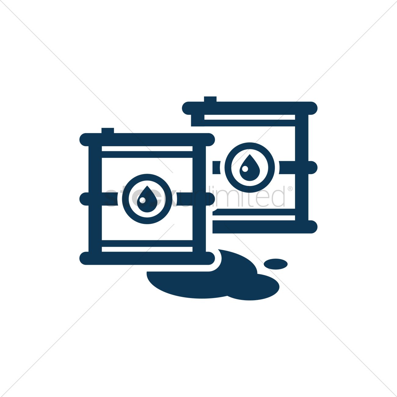 1300x1300 Oil Spill Vector Image