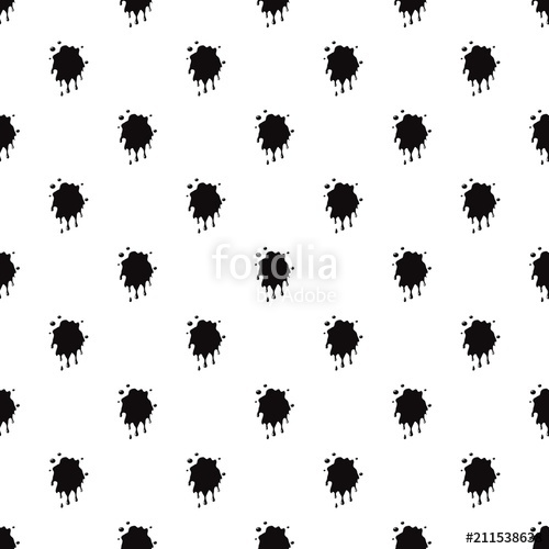 500x500 Oil Spill Splash Isolated On White Background. Black Oil Blot