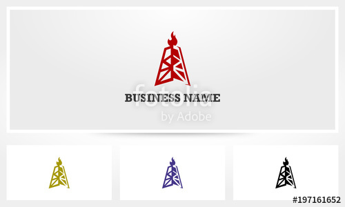 500x300 Oil Rig Tower Logo Stock Image And Royalty Free Vector Files On