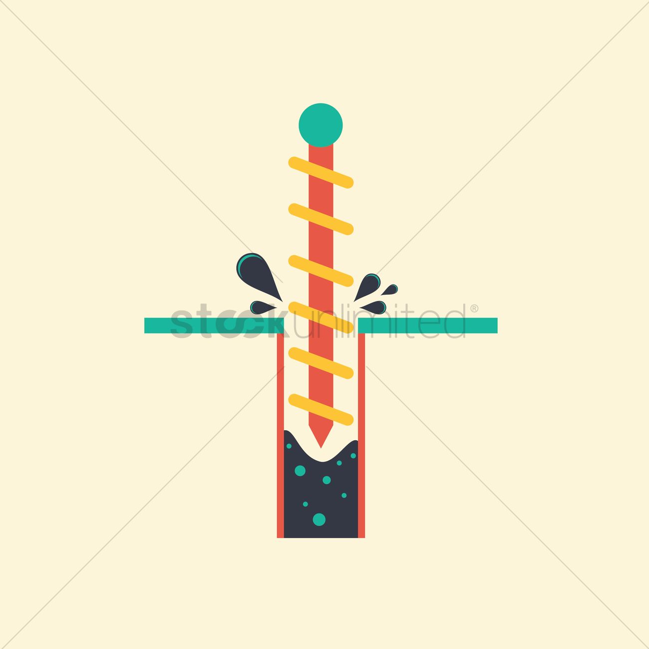 1300x1300 Oil Well Drilling Vector Image