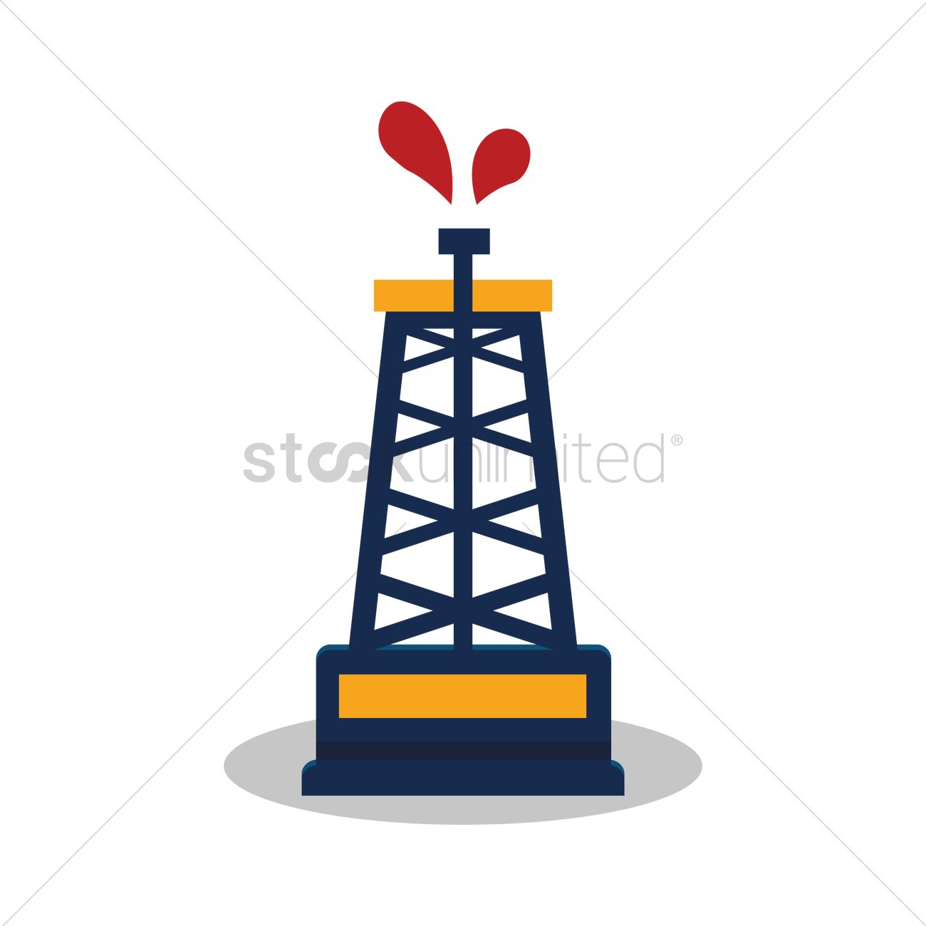 1300x1300 Oil Well Drilling Vector Image