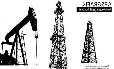 400x244 Vector Oil Well Vector Art