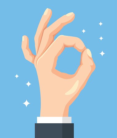 382x451 Hand Vector Flat Cartoon Illustration Premium Clipart