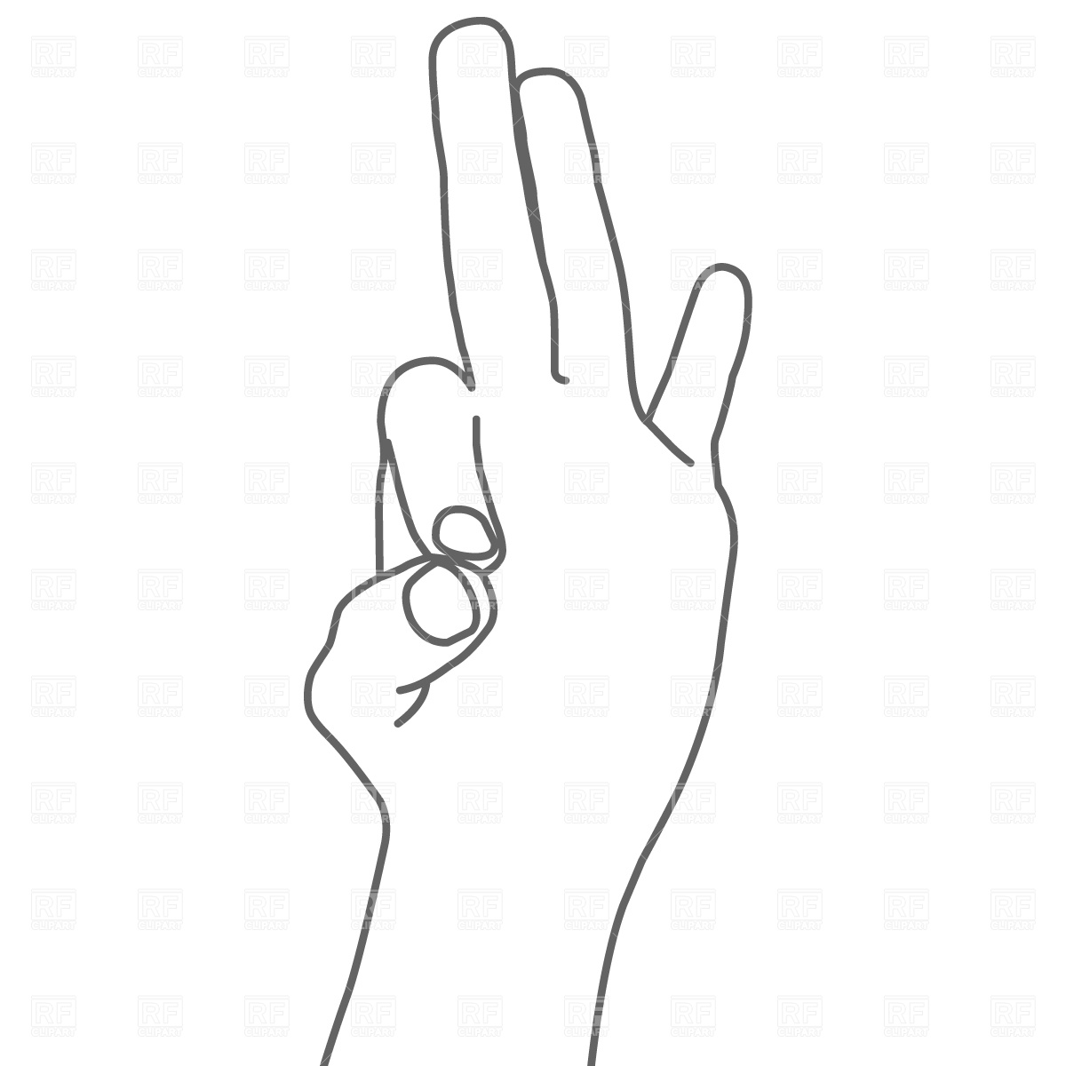 1200x1200 Ok Hand Sign Vector Image Vector Artwork Of Signs, Symbols, Maps