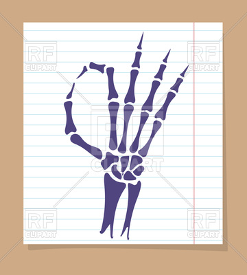 360x400 Skeleton Hand Sign Ok Vector Image Vector Artwork Of Conceptual