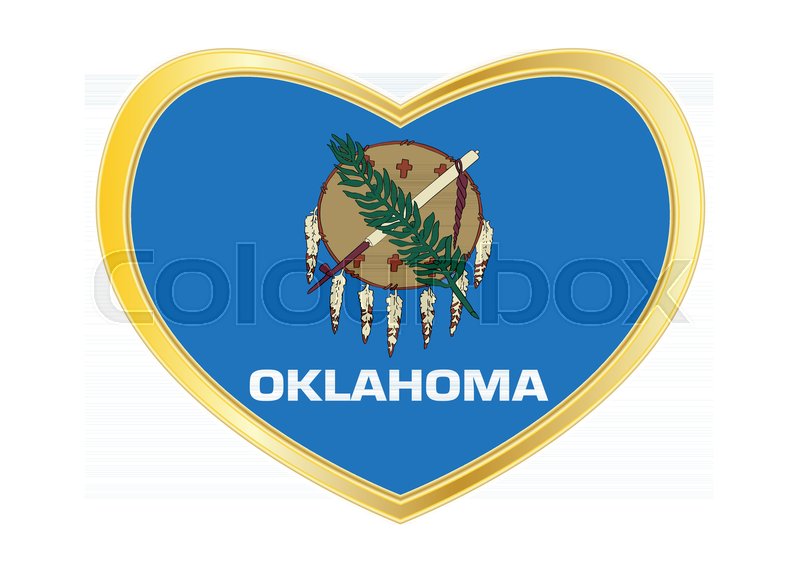 800x572 Flag Of The Us State Of Oklahoma. American Patriotic Element. Usa