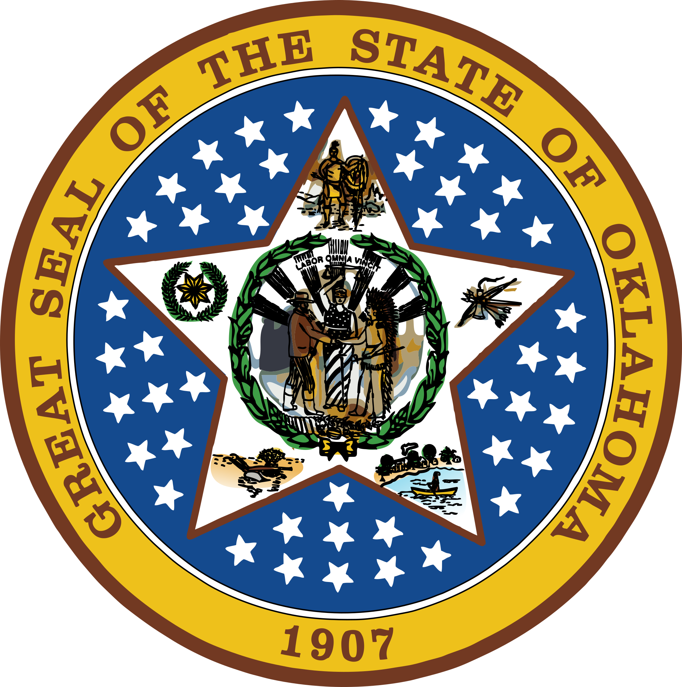 2200x2217 Oklahoma State Seal Png Amp Svg Vector