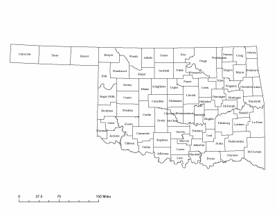 400x309 Oklahoma Digital Vector Maps