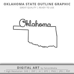 236x236 Oklahoma Outline Graphic