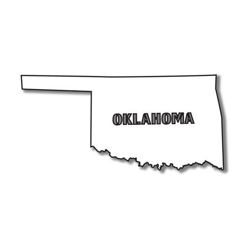 500x500 Oklahoma Outline Vector