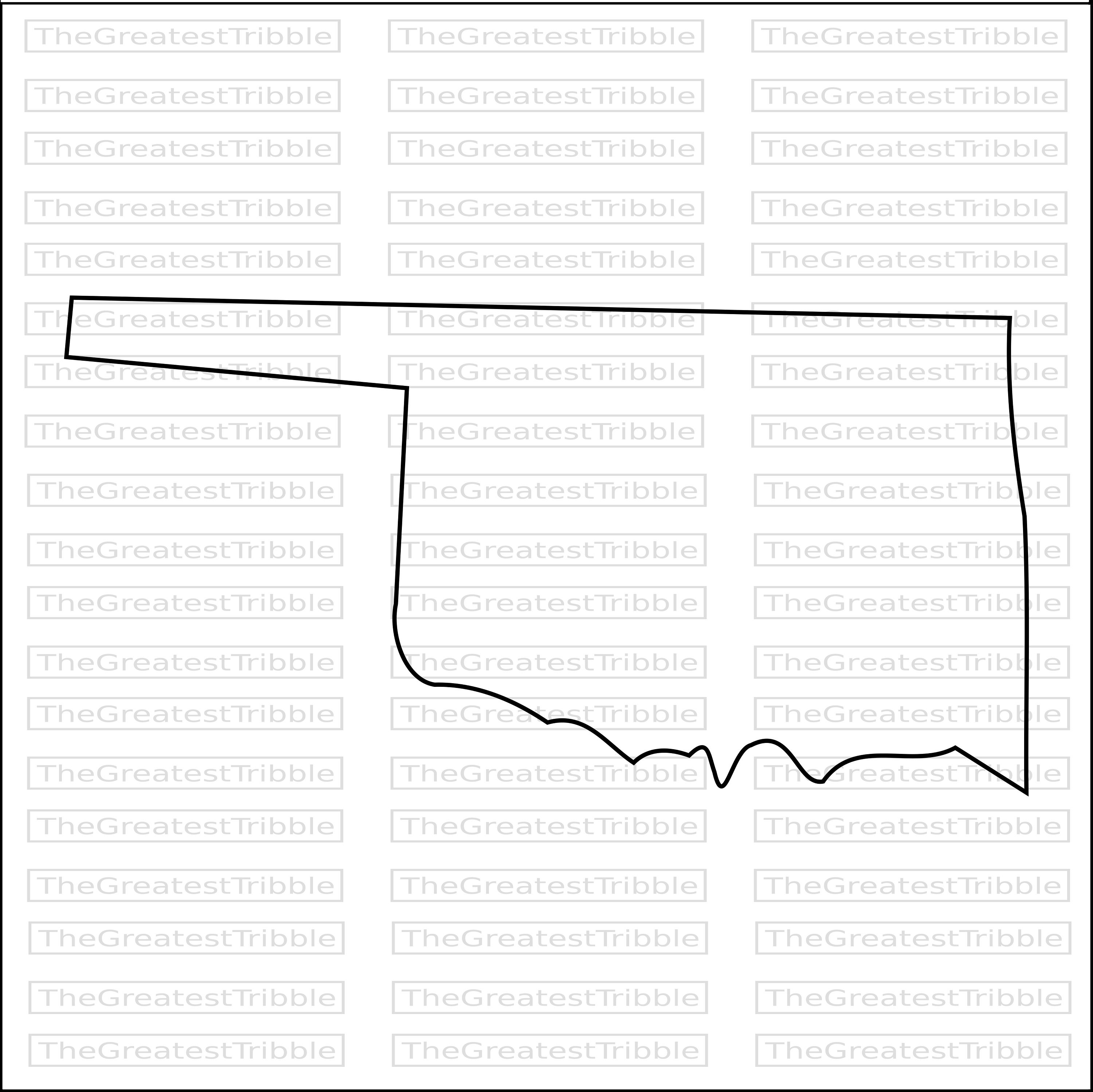 3000x2997 Oklahoma State Outline Vector