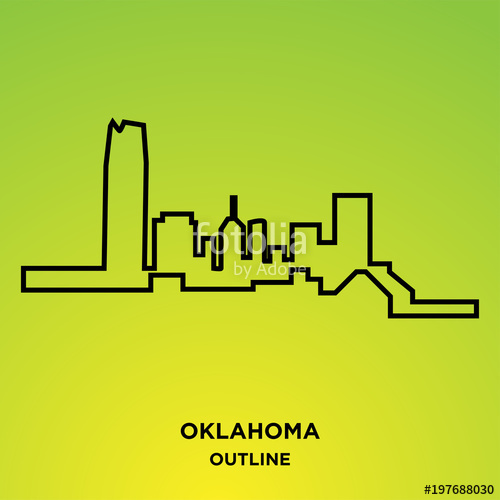 500x500 Oklahoma Outline On Green Background Stock Image And Royalty Free