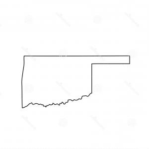 300x300 Oklahoma State Map Vector Clipart Orangiausa