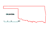 202x142 Editable Royalty Free Map Of Oklahoma, Ok In Vector Graphic Online