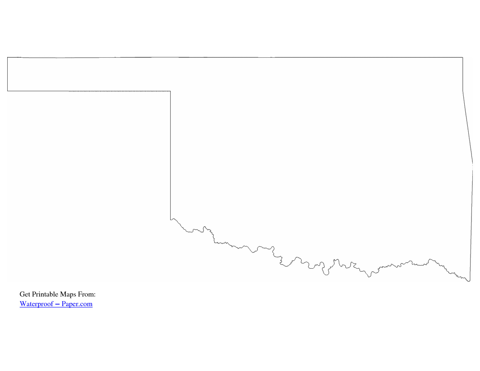 1650x1275 Oklahoma State Map Outline 478942 Vector 1