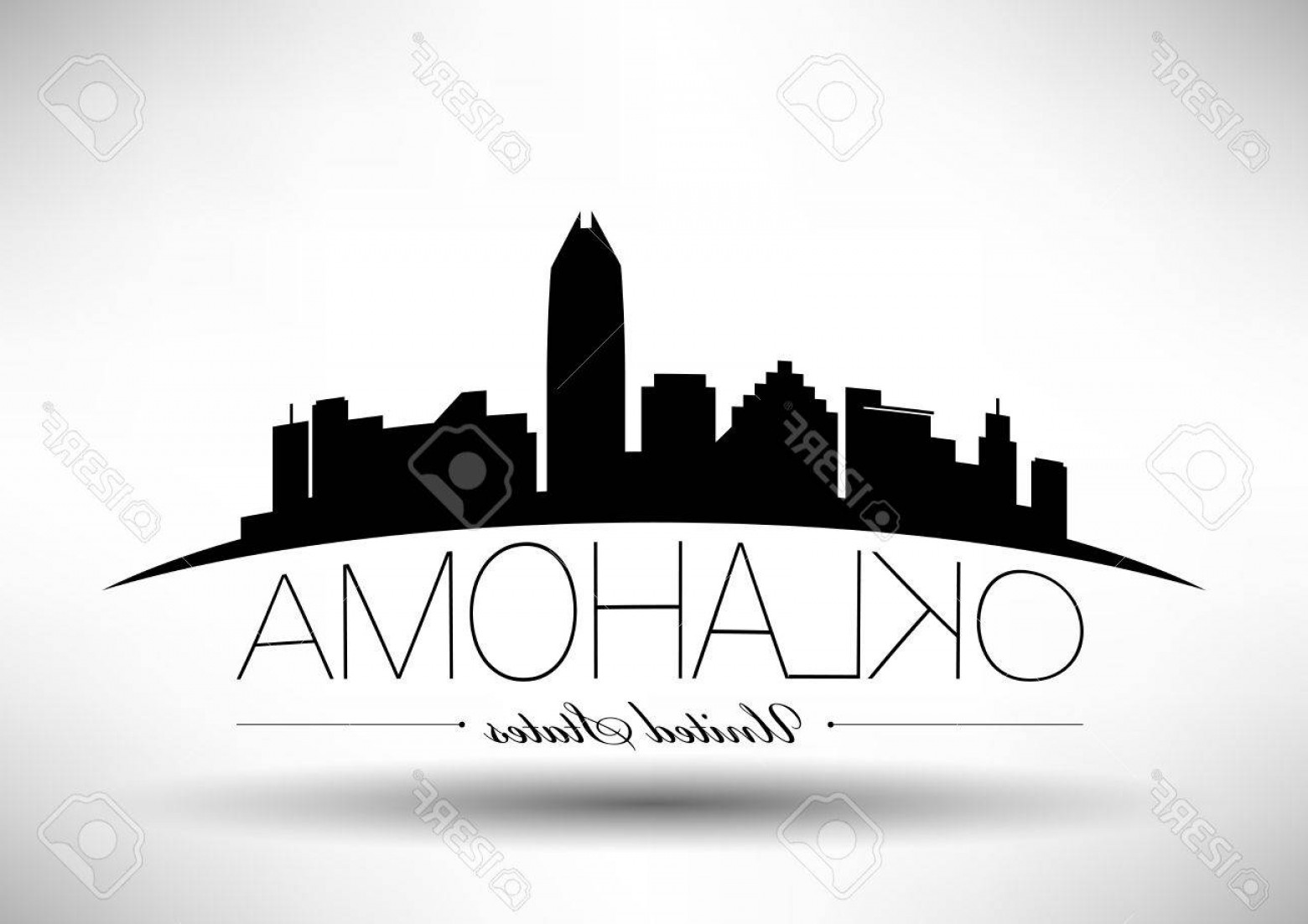 1560x1102 Photostock Vector Vector Graphic Design Of Oklahoma City Skyline