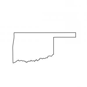 300x300 Black Outline Map State Usa Oklahoma Orangiausa