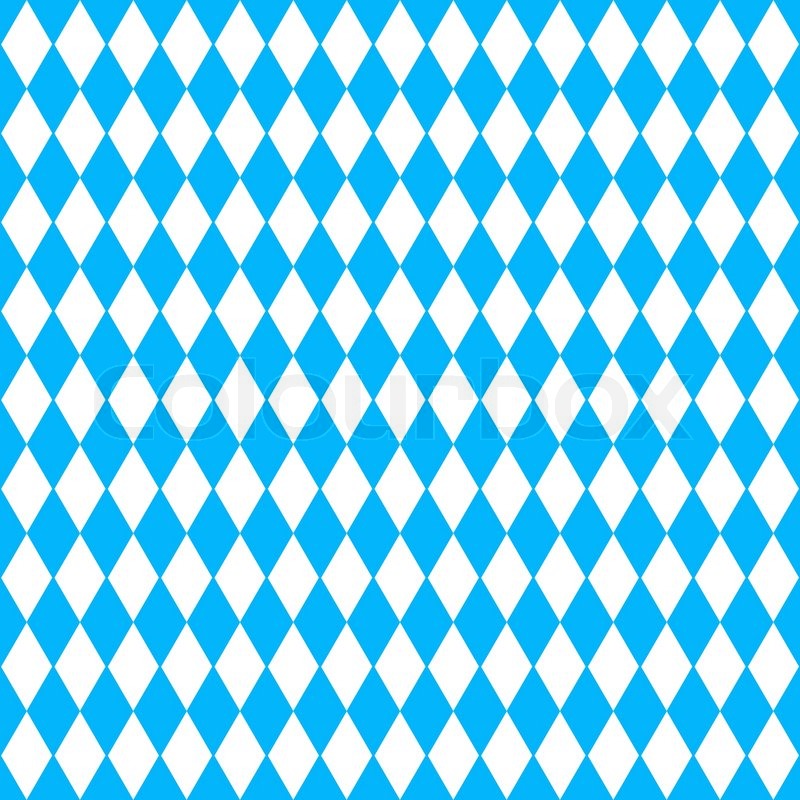 800x800 Oktoberfest Vector Background With Blue And White Rhombus Stock