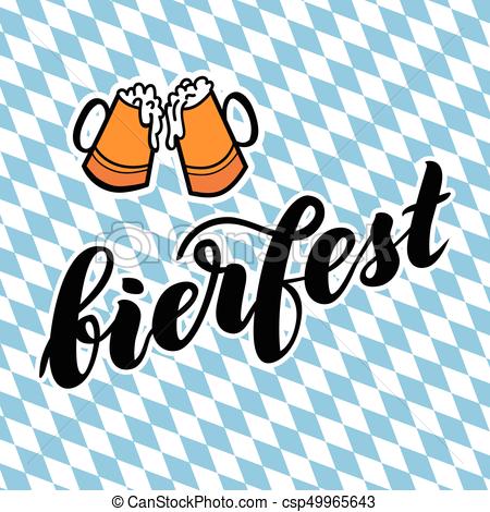 450x470 Traditional German Oktoberfest Bier Festival With Text Bierfest