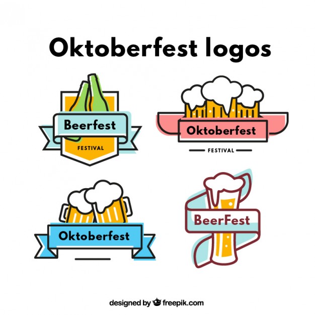 626x626 Oktoberfest Colourful Logos Vector Premium Download