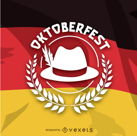 571x570 Oktoberfest Logo Over German Flag