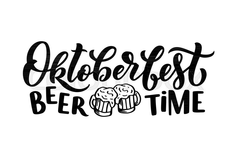 800x534 Oktoberfest Logotype. Beer Festival Vector Lettering Banner