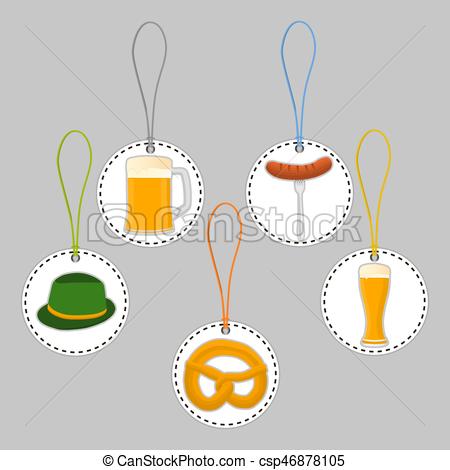450x470 Vector Illustration Logo For Bar Banner Oktoberfest,pub During The