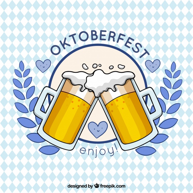 626x626 Beer Toast In The Oktoberfest Vector Free Download