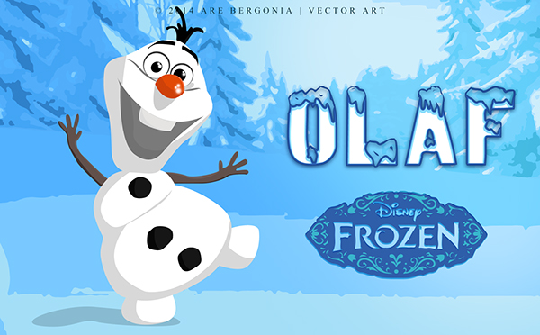 600x372 Olaf (The Snowman) In Frozen Vector Art On Behance
