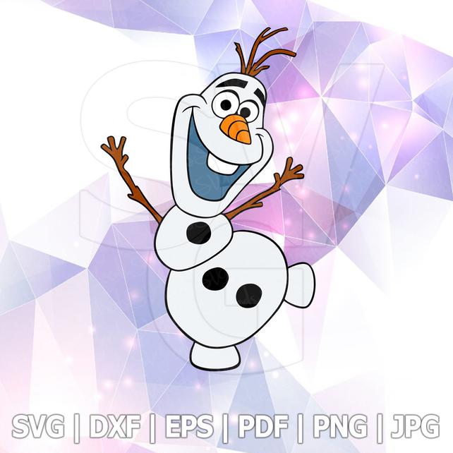 642x642 The Frozen Olaf Snowman Layered Svg Dxf Eps Cut Files Iron On Etsy