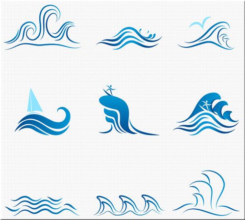 500x450 Olas Vectores Gratis Logos Fantasy House, Zen