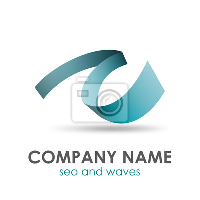 400x400 Vector Logo Mar Y Las Olas Pinturas Para La Pared Cuadros Escudo