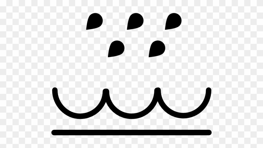840x473 Water Weather Symbol Of Rain Drops And Sea Waves Vector