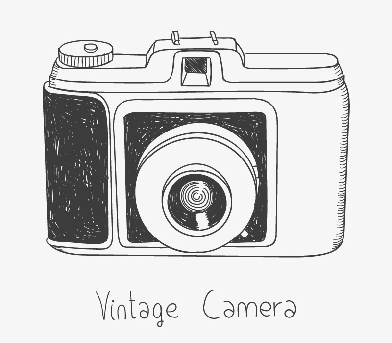 Old Camera Vector