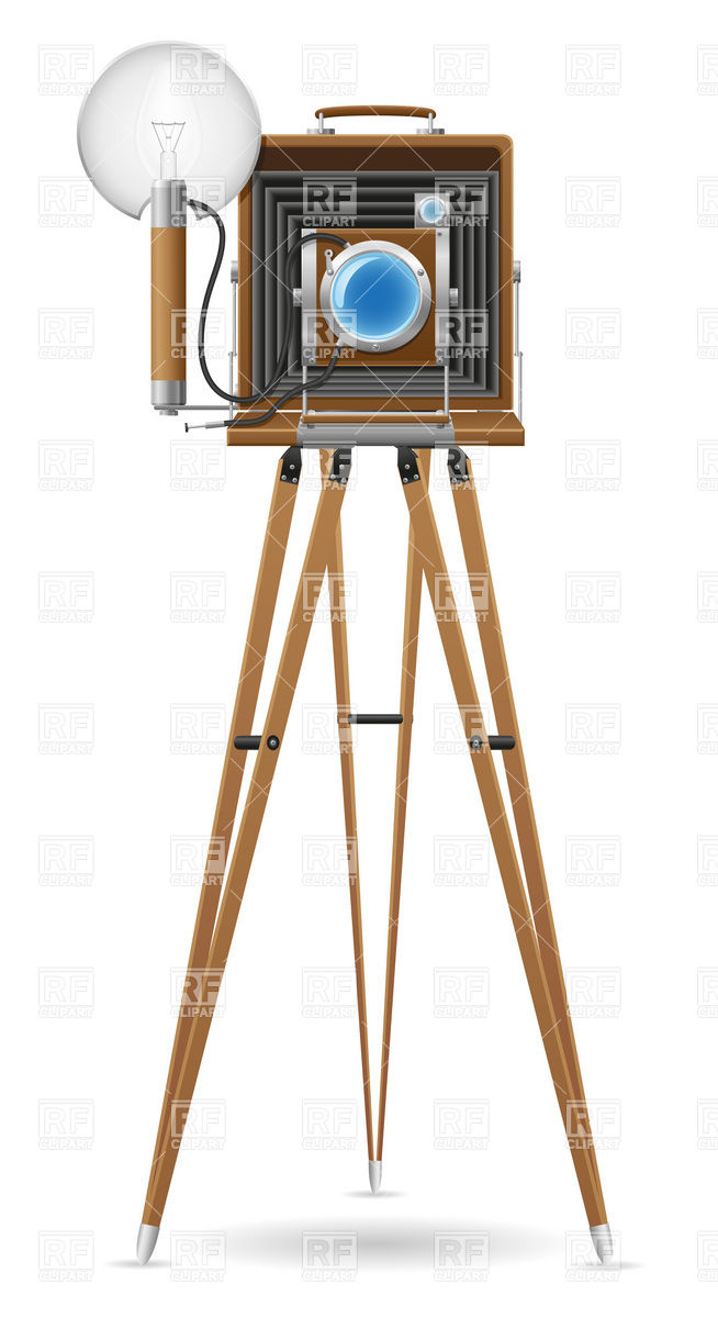 654x1200 Old Photo Camera Vector Image Vector Artwork Of Objects