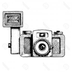 300x300 Vintage Old Camera With Flash Vector Sohadacouri