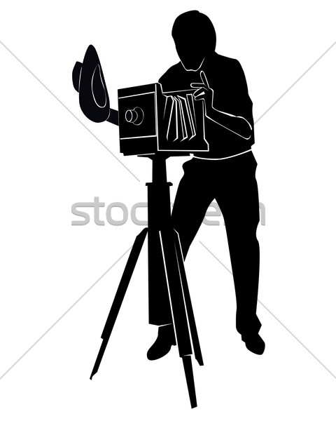 480x600 Photographer With The Old Camera Vector Illustration Yura