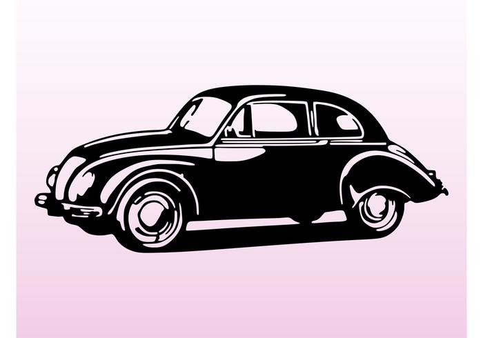 700x490 Old Car Vector