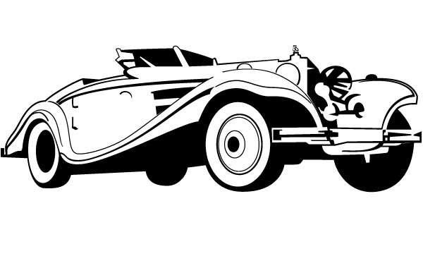 600x380 Old Car Vector Stock Images