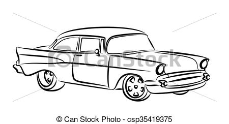 450x244 Sketch Old Car. .