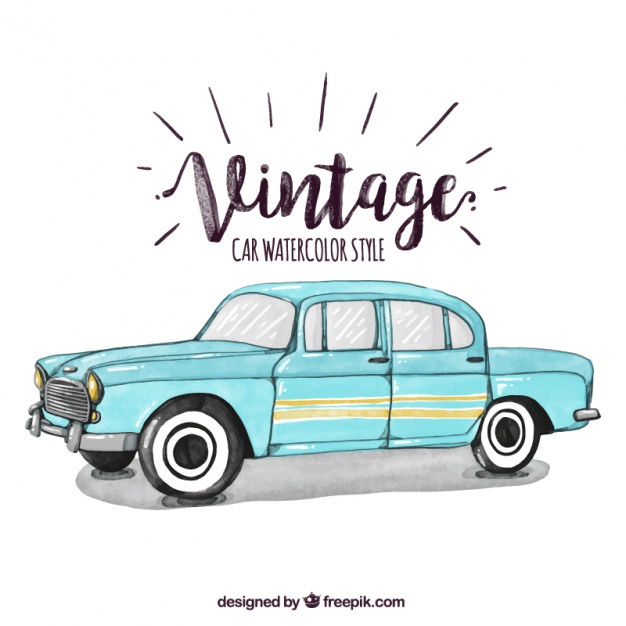 626x626 Vintage Car Illustration Vector Free Download