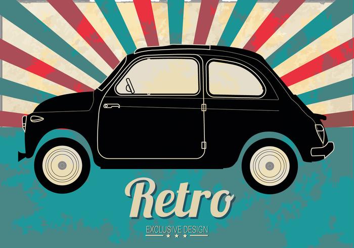 700x490 Free Line Old Car Vector