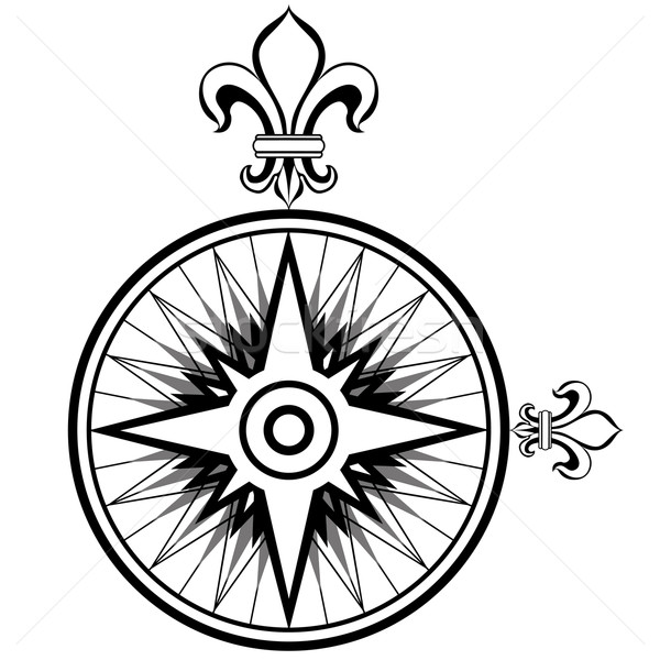 600x600 Old Compass Vector Illustration Isabel Da Silva Azevedo (Isaxar