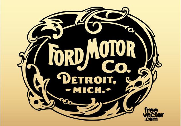 632x442 Old Ford Motor Company Logo Free Vector Download 162141 Cannypic