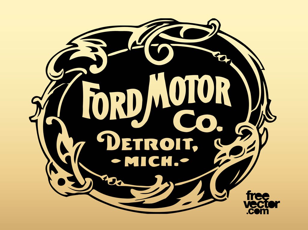 1024x765 Old Ford Motor Company Logo Vector Art Amp Graphics
