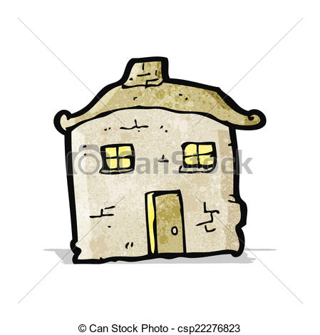 449x470 Cartoon Crumbling Old House.