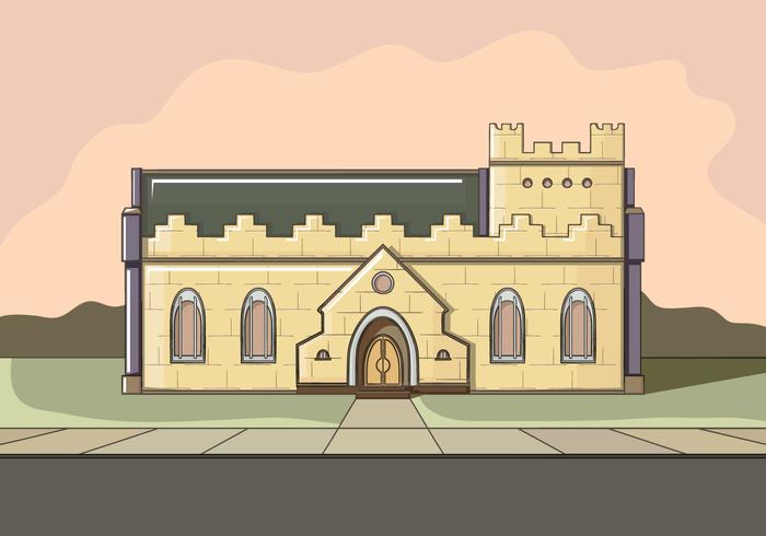 700x490 Old Building Vector