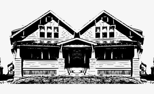 650x400 Two Old Wooden Houses Vector, Vector, Kibusa, Kibusa Vector Png