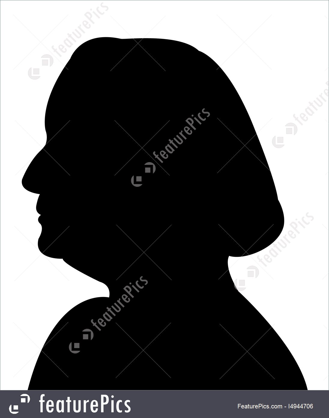 1096x1392 An Old Lady Silhouette Vector
