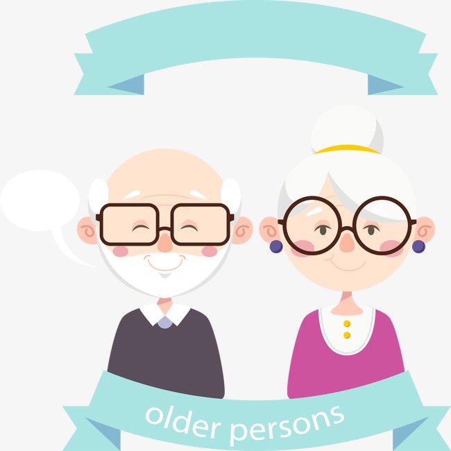 650x650 Vector Old Man Old Lady, Elderly, Cartoon Characters, Glasses Png